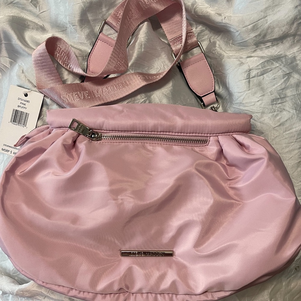 Steve Madden Puffer Nylon Bag light pink
